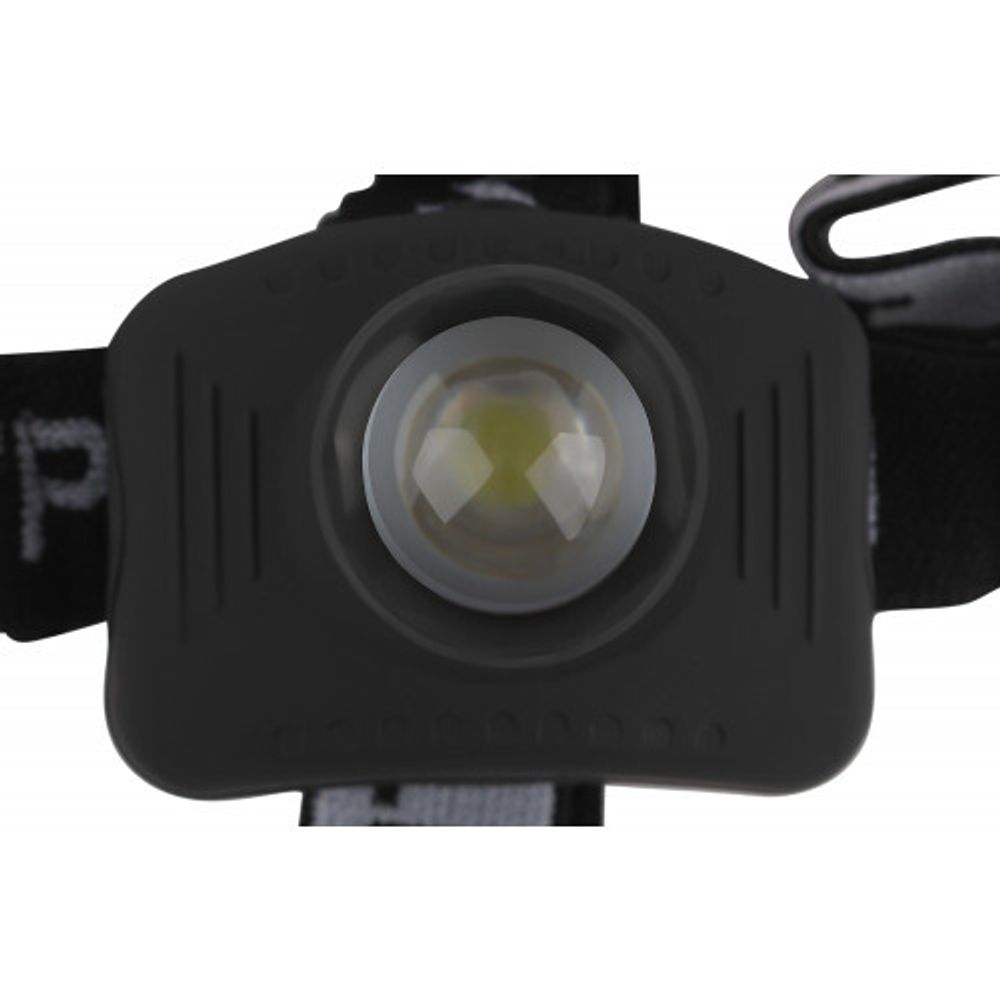 Фонарь налобный светодиодный Трофи Налобные GB-301 на батарейках мощный яркий 2 режима черный с регулируемым фокусом