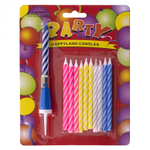 Набор свечей для торта Alingar, 14 см, 9 см - 10 шт.+ музыкальная 1 шт. - 14 см