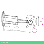 Кронштейн Kromax Techno-11W (29002)