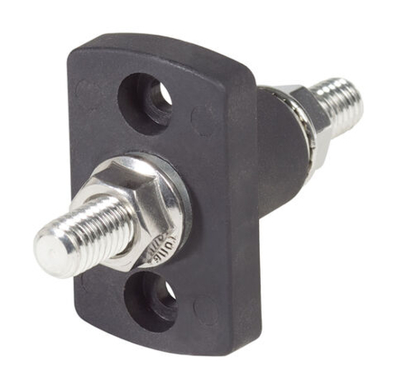 Клемма для монтажа сквозь переборку, черная, 3/8"-16