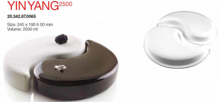 Форма кондитерская Silikomart YIN YANG 2500, силикон, 24,5*19,5*5 см, Италия