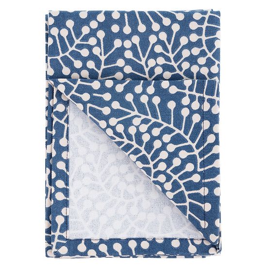 Набор из двух салфеток сервировочных темно-синего цвета с принтом Спелая Смородина из коллекции scandinavian touch, 45х45 см