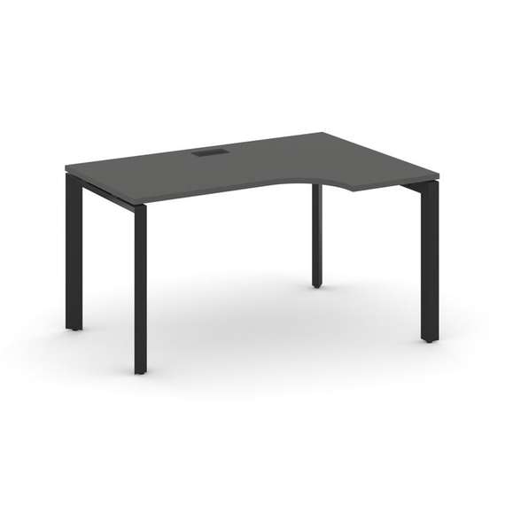 Style Project Стол рабочий эргономичный SN-59P.SPA-001(R) Антрацит/Металл Черный/Черный Заглушка 138