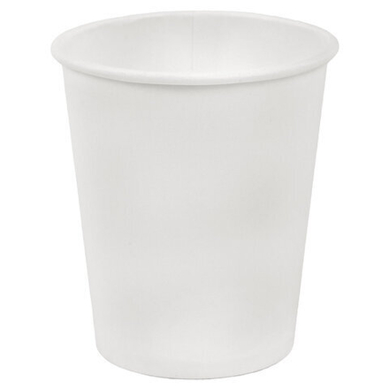 Стакан одноразовый бумажный 250/273 мл, D 80 мм, белый, КОМПЛЕКТ 1000 шт., холодное/горячее, WELDAY (ВЭЛДЭЙ), 702689