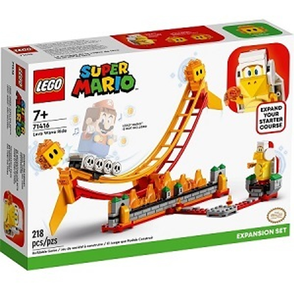 Конструктор LEGO Super Mario 71416 Поездка на лавовой волне, 218 деталей, 2 мини-фигурки