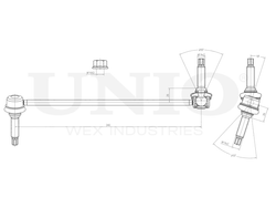 Стойка стабилизатора передняя правая UNIO SSP-50090