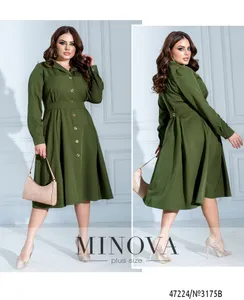 Платье 3175B-Хаки Minova