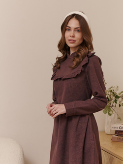 Платье с вшитой манишкой