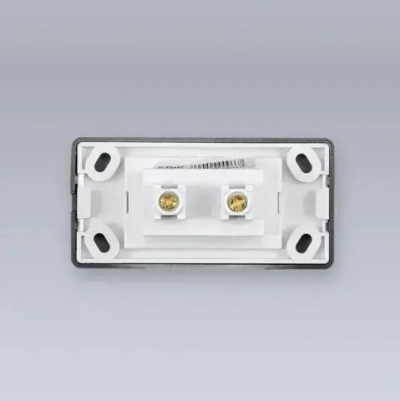 Розетка врезная мебельная "Eleganz" MINI 250в, 10А, черный цвет, мини розетка 81x41x28мм., 1 шт.