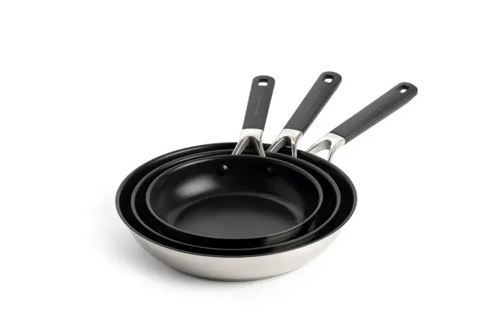KitchenAid Набор из 3-х сковород Classic 20см, 24см, 28см, сталь