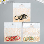 Декор для творчества металл "Цветной круг,  эмаль 2,7х2,7 см