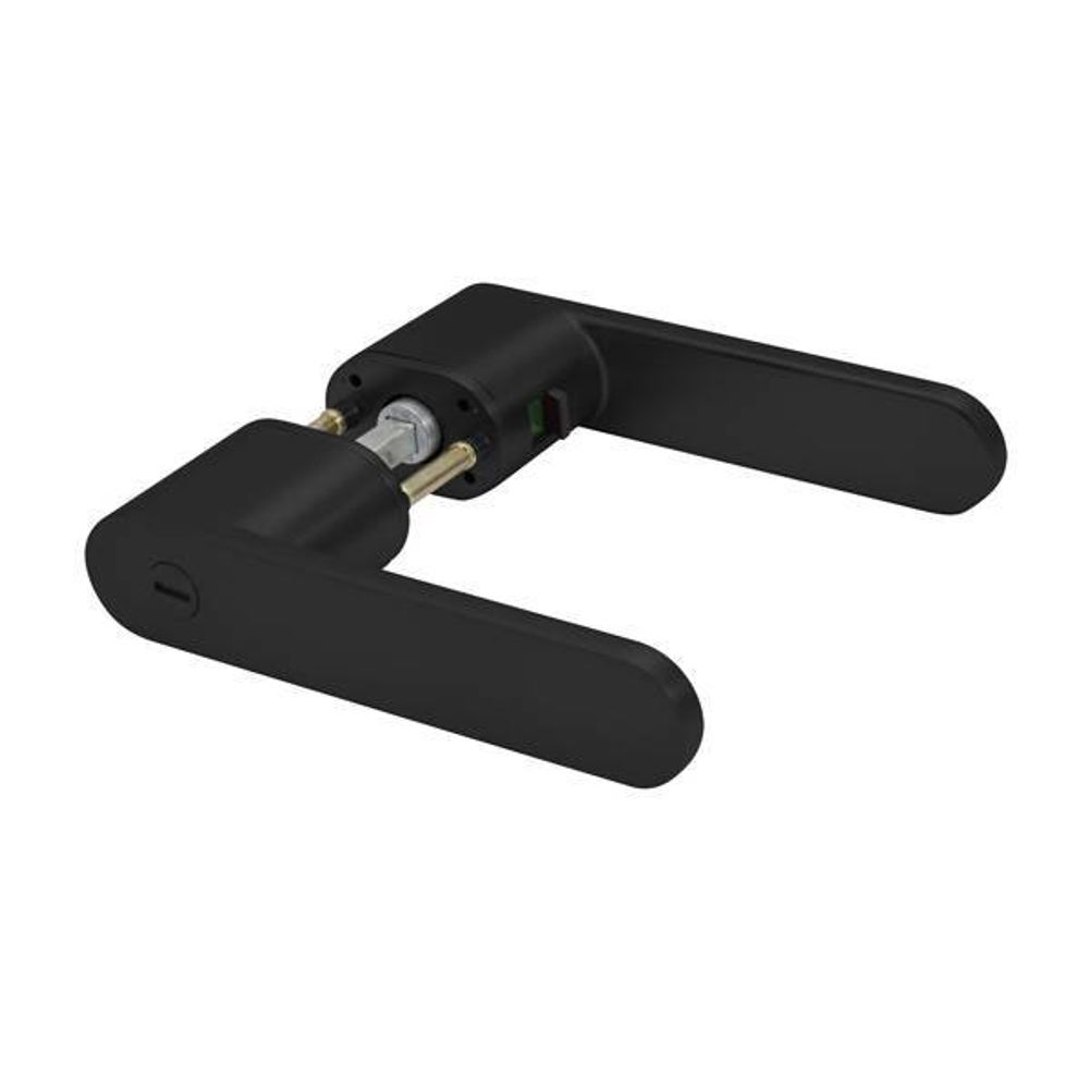 Ручка с WC фиксатором - Fantom Матовый черный Ручка с WC фиксатором - Fantom Матовый черный