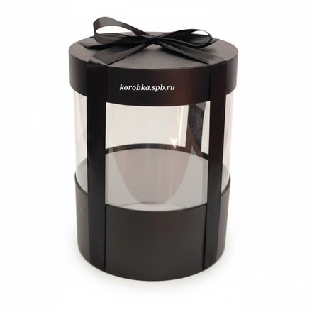 Коробка аквариум 22,5 см Цвет : Черный .