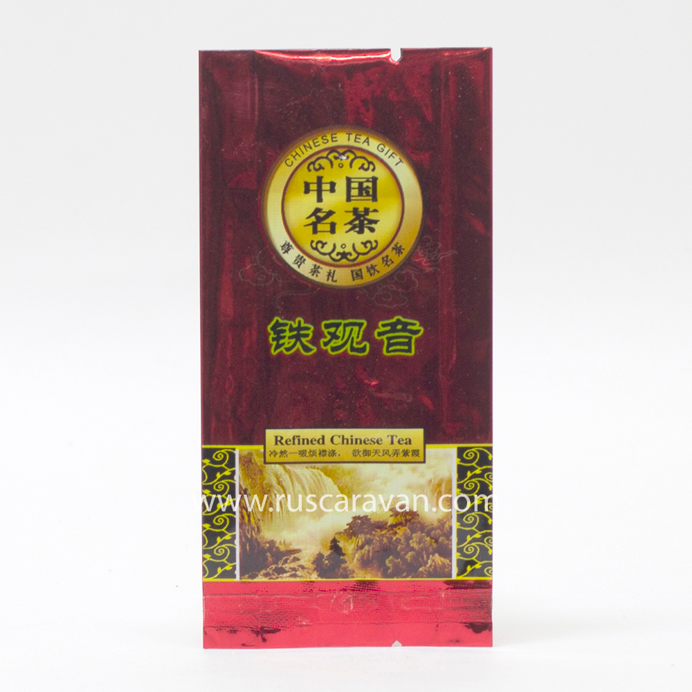 15017.1 Пакет "Фасовочный для чая" размер=105*50мм, полипр. Красный