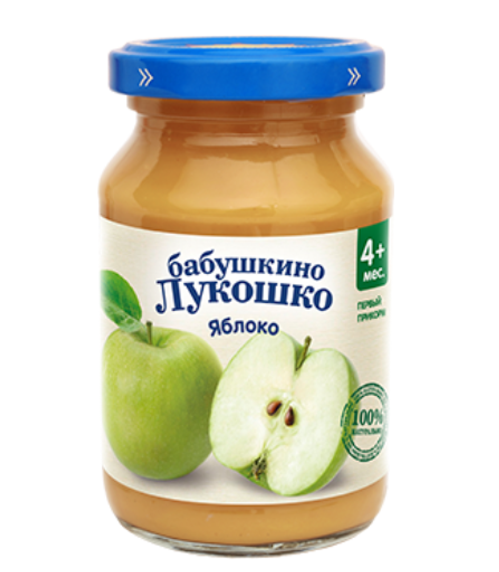 Пюре из яблок 190г "Бабушкино лукошко"
