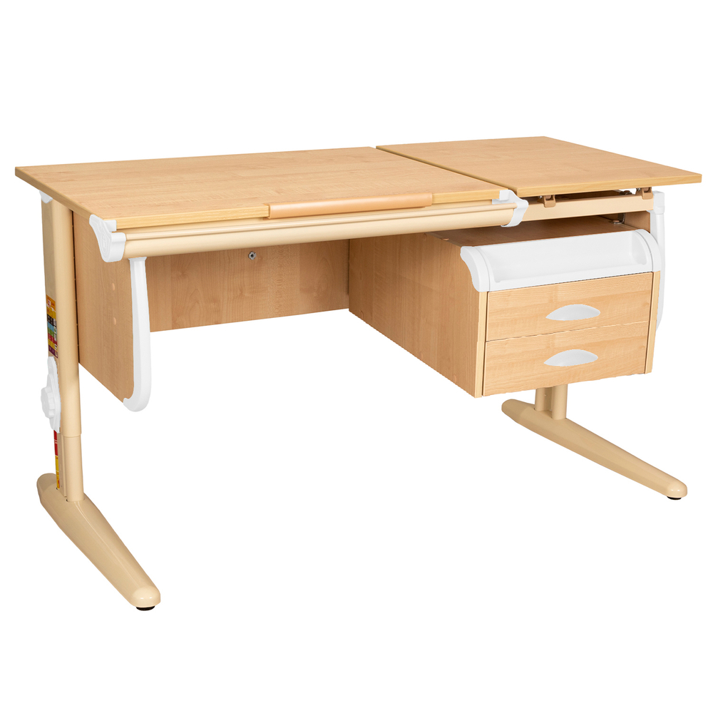 Растущая парта Дэми СУТ 25 с навесной тумбой (1200×610 мм)