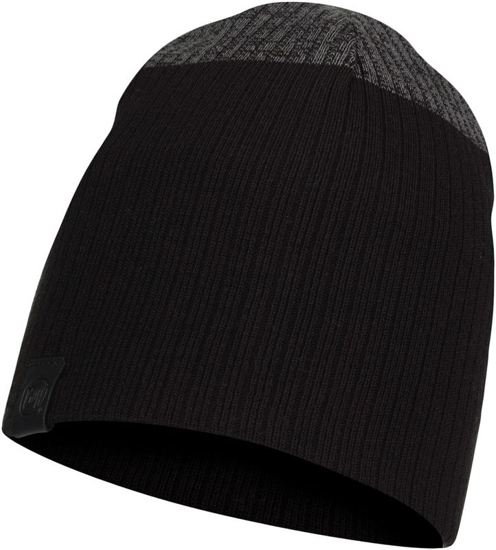 Вязаная шапка Buff Hat Knitted  New Dima Black Фото 1