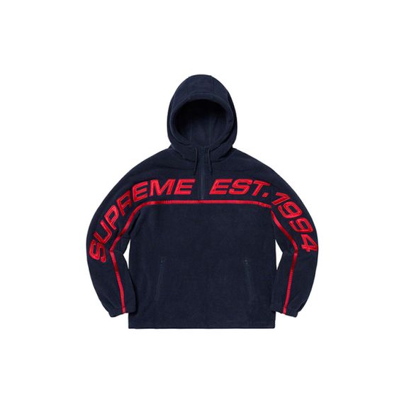 Supreme FW19 Week 15 Polartec Half Zip Hooded Sweatshirt