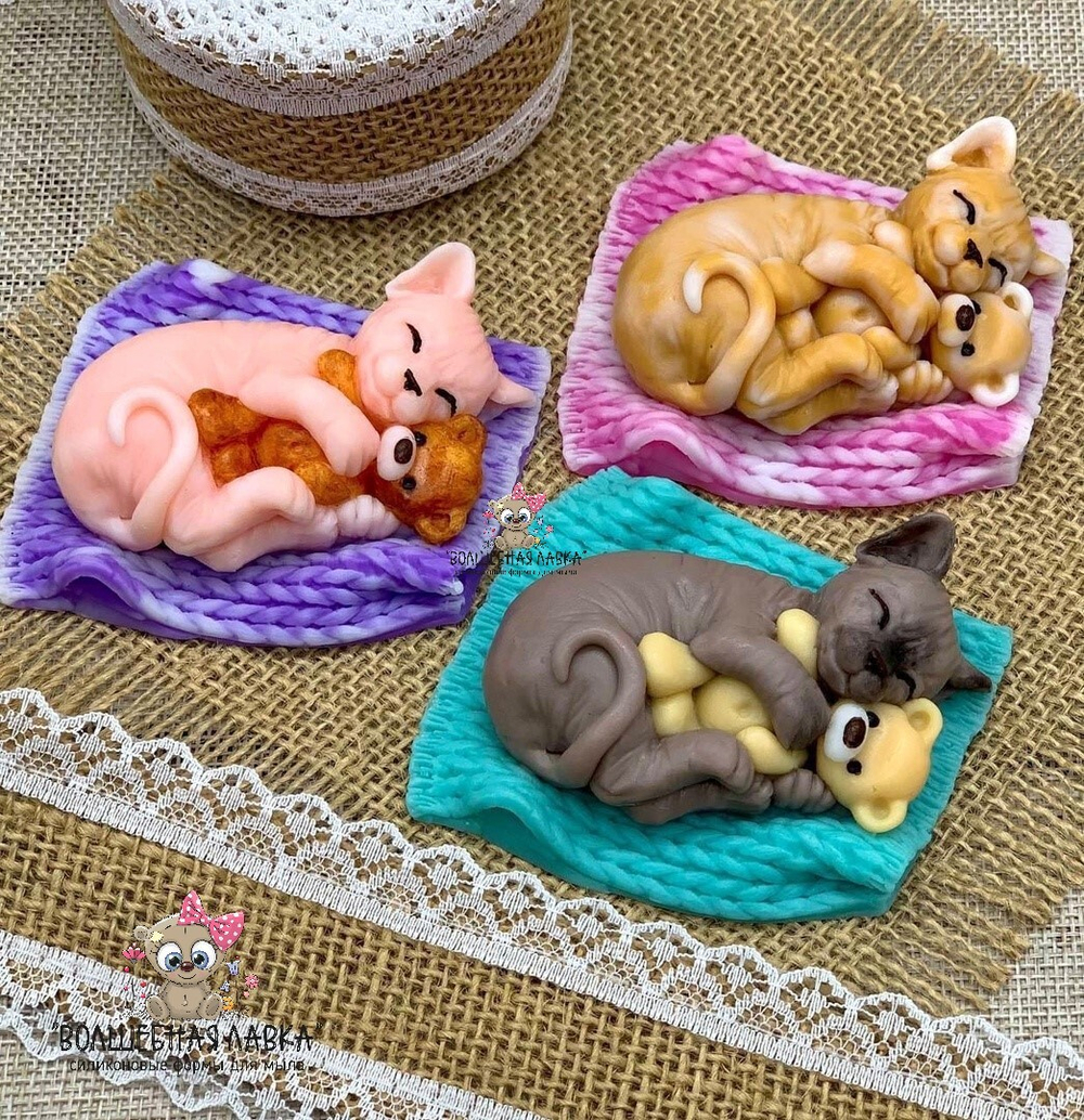 Силиконовая форма Сфинкс с медвежонком