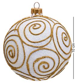 НФШ-1333/1 Ел. украшение Шар «Новогодний снеговик» 100 мм