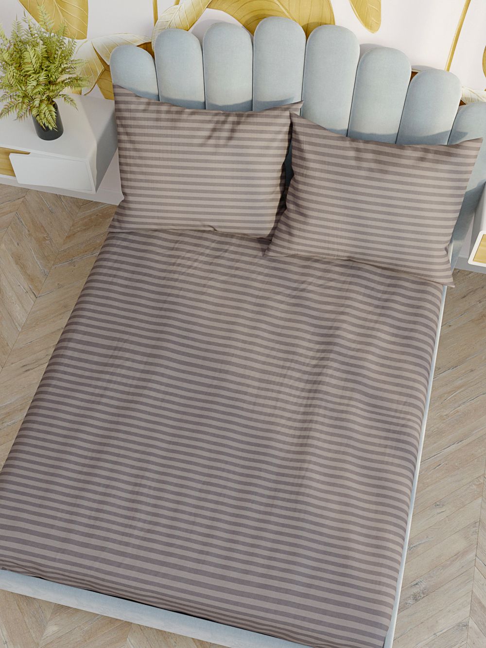 Простынь на резинке Сказка "Dolente" 160х200 см, поплин