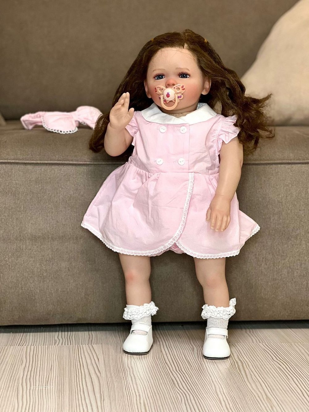 Кукла Реборн мягконабивная 60см в пакете (FA-334)