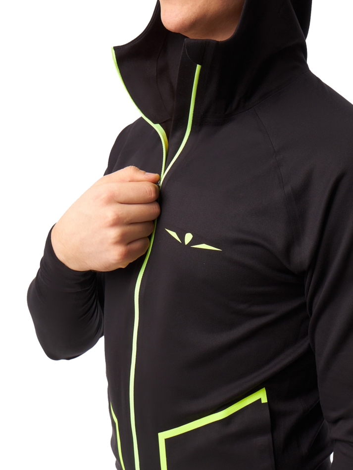 ХУДИ МУЖСКОЕ HOODIE | BLACK/YELLOW