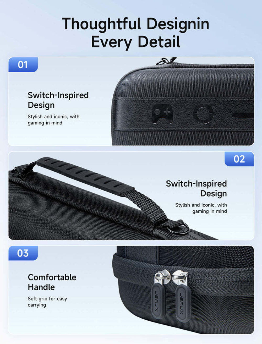 Чехол MegaCarry JSAUX BG0122 для Switch 2, черный