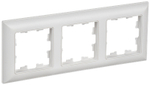 BRITE Рамка 3-местная РУ-3-БрАБ арктический белый/белый IEK