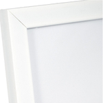 Рамка пластиковая, OfficeSpace, №6/1, белая, стекло, 21х30 см