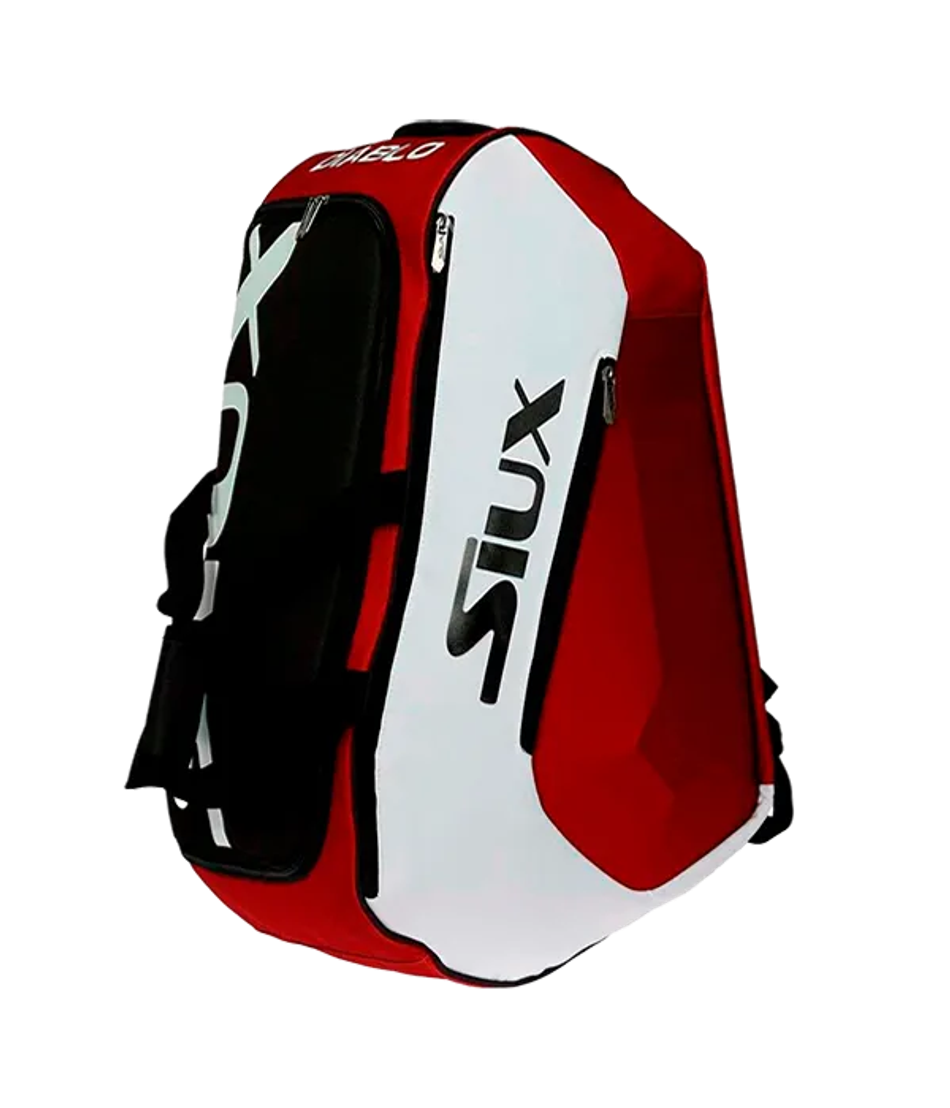 Сумка для падел Siux Diablo Sanyo White-Maroon, большая вместимость