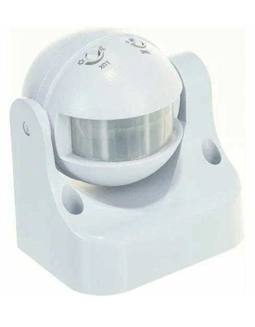 Датчик движения ДД-009 1100Вт 180град 12м IP44 белый IEK