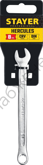 STAYER HERCULES, 8 мм, комбинированный гаечный ключ, Professional (27081-08)