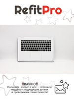 Верхняя панель с клавиатурой (топкейс) для ноутбука Lenovo ideapad Yoga 700-14ISK 80QD раскладка - русская, без подсветки, белый (5CB0K61130)+, оригинал