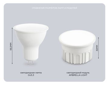 Светодиодная лампа 1*MR16-DD 9W 2700K 212001 BULBING Ambrella