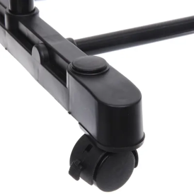 Вешалка гардеробная телескопическая напольная на колесах «ПЕРФЕКТХАУС», цвет черный, нагрузка до 20кг, 75*42*150см