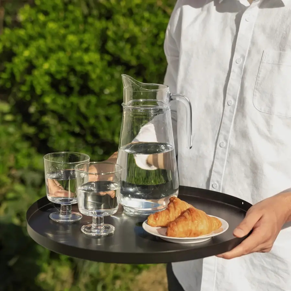 Столик придиванный - IKEA FÅLSKÄR/ФАЛСКАР ИКЕА, 44х44х52 см, черный/коричневый