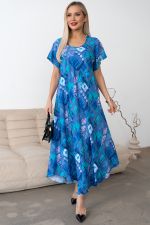 Платье Рада (синий/бирюза) Р11-1166/11 Nikol