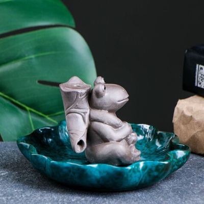 Подставка для благовоний «Лягушонок Вей» с аромаконусами