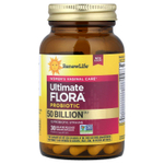 Renew Life, Ultimate Flora™, пробиотик с отсроченным высвобождением, 30 веганских капсул