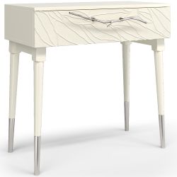 Консоль Арт Колор leaves Стайл Сильвер Кремовый белый