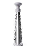 Терка DeNASTIA плоская, M 23x12x5,5, нерж.сталь+ТПР+ПП, серый