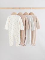 Комбинезон / Слип для малышей Next AW3-259, 4 шт., Кремовый, Бежевый