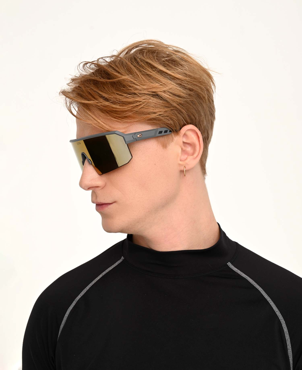 Спортивные очки GOG Nanna / Matt Grey/Black / Reflex Copper