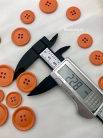 Пуговицы на прокол16 оранжевые