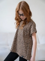 Костюм для девочки летний, футболка и бриджи