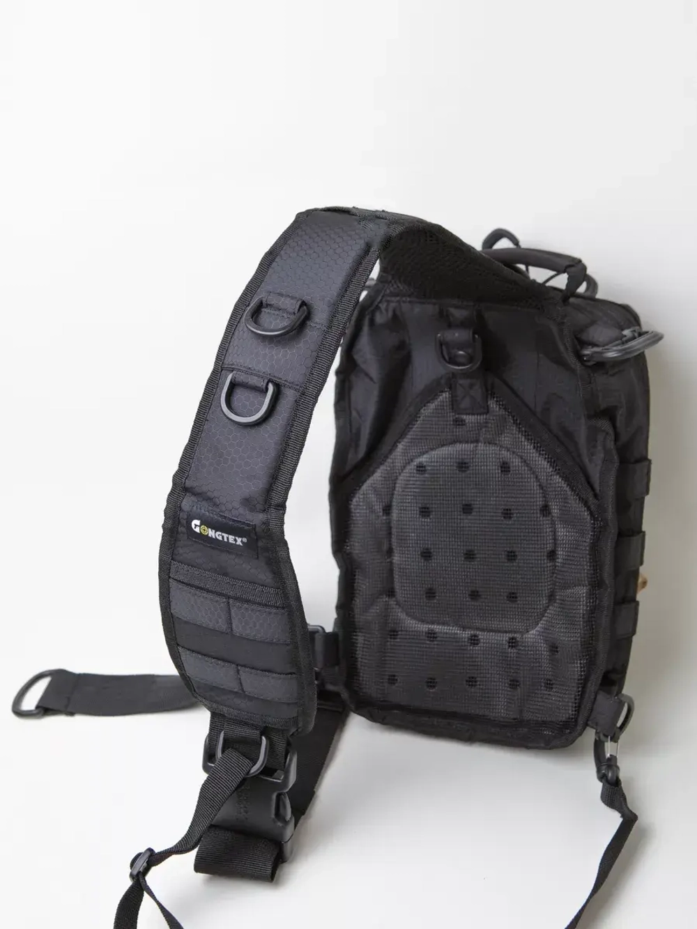 Тактический Рюкзак-сумка GONGTEX однолямочный Черная