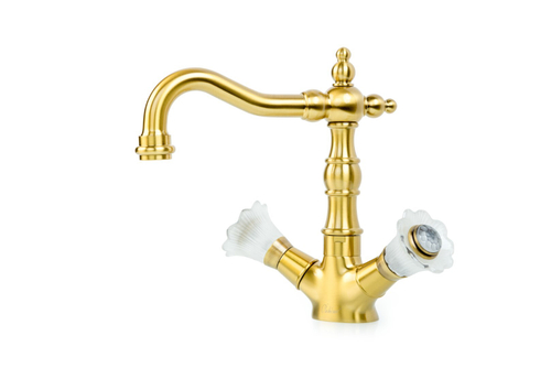 Boheme Смеситель для умывальника высокий, Camelia бронза_Комплект