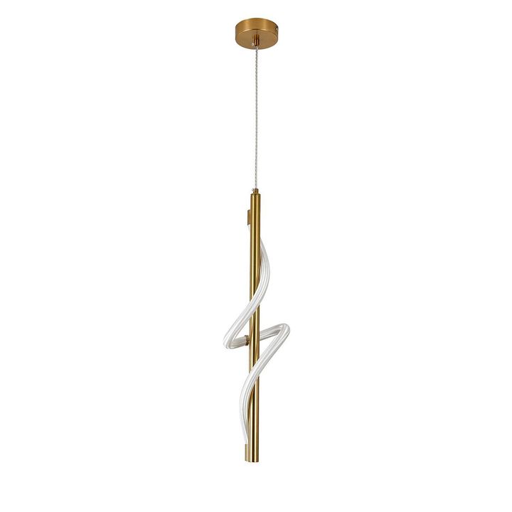 Подвесной светодиодный светильник Indigo Intreccio 14025/1P Brass V000144L