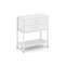 Shelf System Односекционный стеллаж двухярусный с ящиками SN.STM-212 Белый/Металл Белый 810*400*879